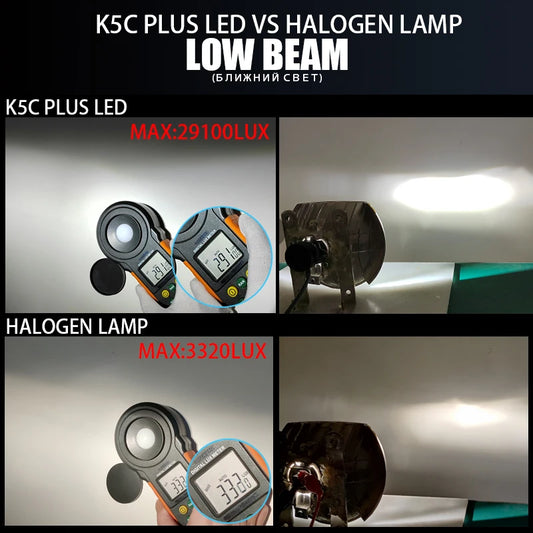 K5C plus 140W H7 H11 H4 H1 Canbus Led Bulbs 4300K LED HB3 9005 HB4 9006 K6C Led Double Copper Tube 12V 2PCS