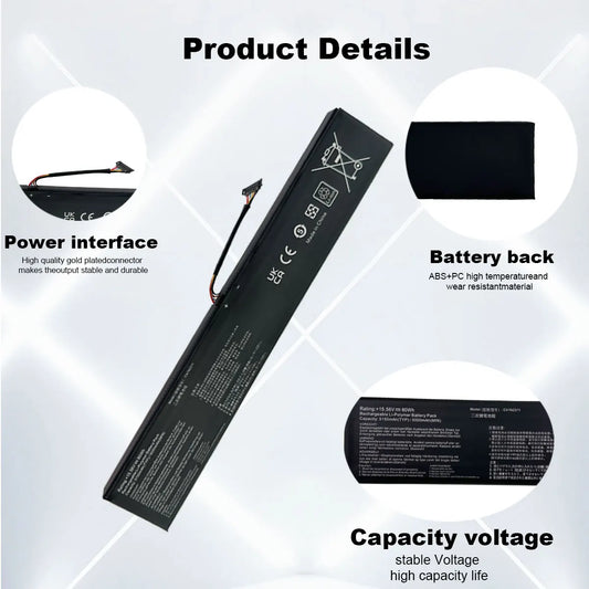 DXT New Battery C41N2311 for ROG Ally X RC72LA RC72LA-ALLYX.Z1X Ally 2Nd 80Wh High Capacity Gaming Replacement Battery