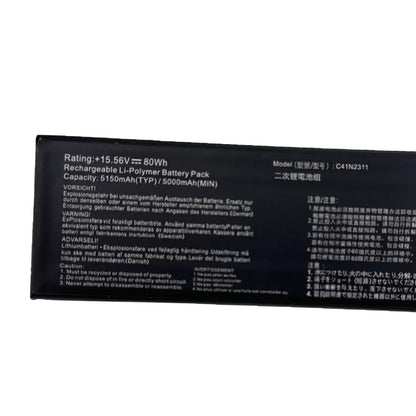 DXT New Battery C41N2311 for  ROG Ally X RC72LA RC72LA-ALLYX.Z1X Ally 2Nd 80Wh High Capacity Gaming Replacement Battery