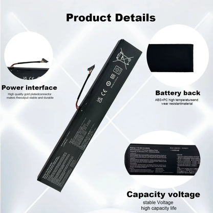 DXT New Battery C41N2311 for  ROG Ally X RC72LA RC72LA-ALLYX.Z1X Ally 2Nd 80Wh High Capacity Gaming Replacement Battery